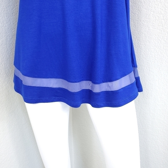 NWT Cable & Gauge Womens Blue Short Sleeved Top Shirt Size L - Picture 3 of 10